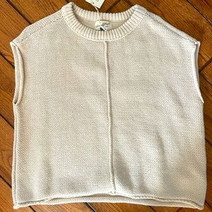 Beige Sleeveless Sweater